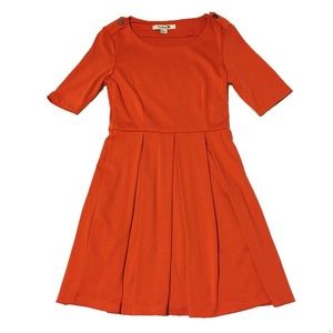 [forever 21] Mod Orange Mini Dress